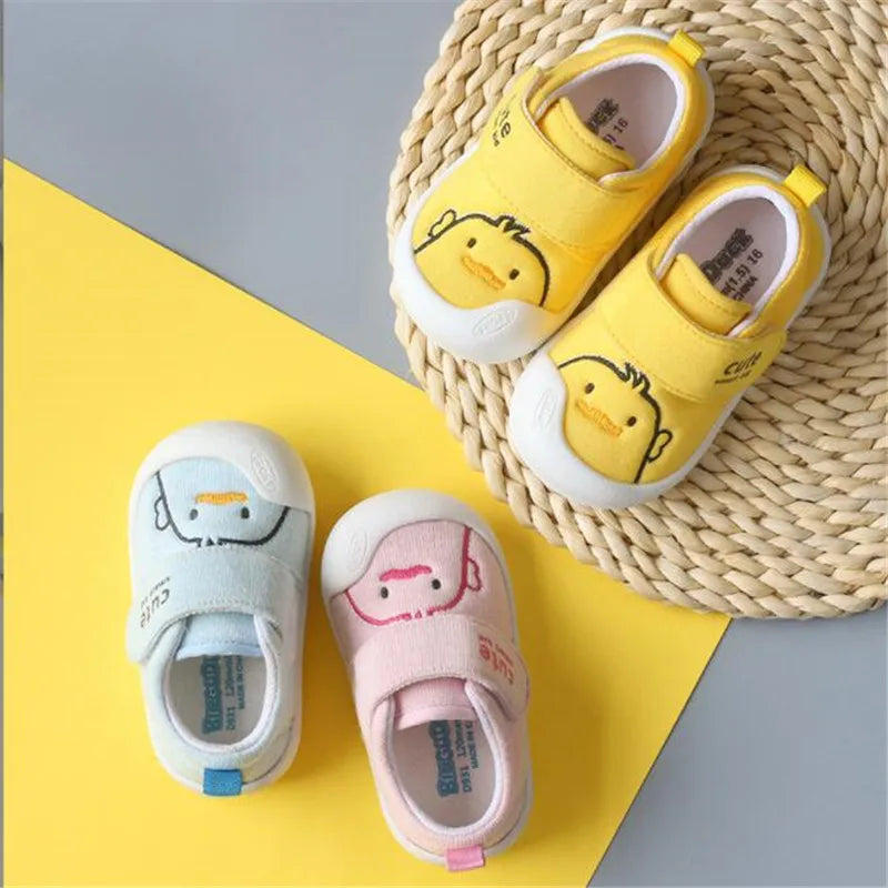 Spring Infant Toddler Shoes Girls Boys Casual Canvas Shoes Soft Bottom Comfortable Non-slip Kid Baby First Walkers Shoes