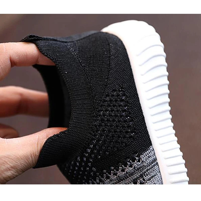 Breathable Kids Knit Sneakers | Lightweight Slip-On Walking Shoes for Toddlers