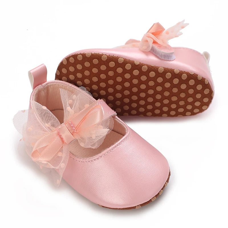 Baby Girl Pink Shoes | Soft Sole First Walker Toddler Shoes