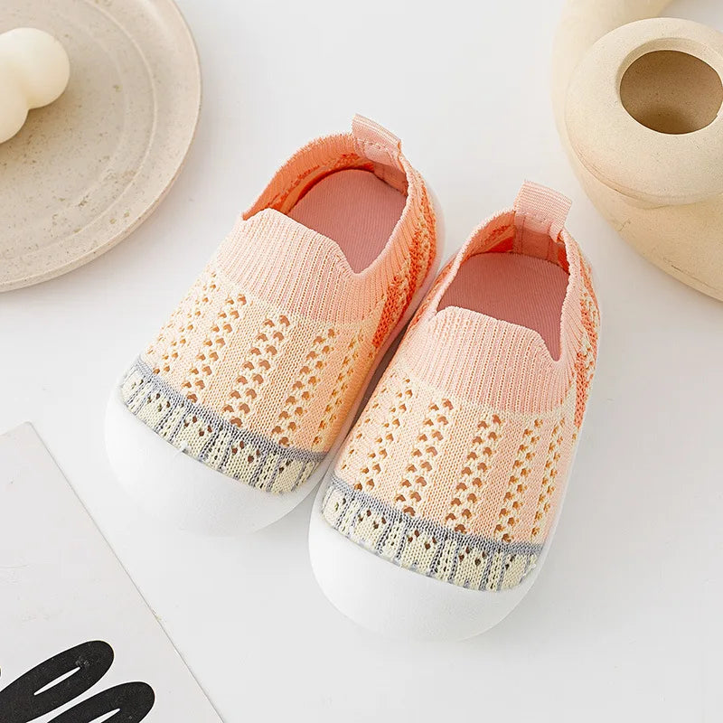 Baby Knit Sock Shoes | Breathable Non-Slip First Walker Sneakers | Lightweight Toddler Shoes (0–24 Months)