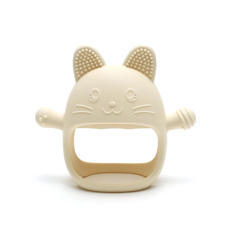 Food Grade Baby Silicone Gloves Teether Soys Pacifiers Kids Teething Toys Newborn Dental Care Gums Molar Stick Baby Items