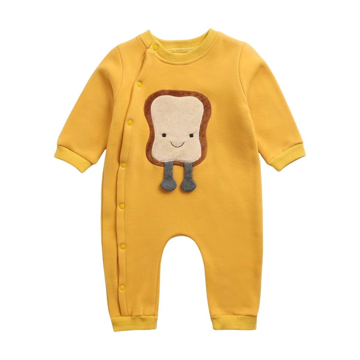 Baby Cartoon Footed Romper | Soft Warm Newborn Onesie