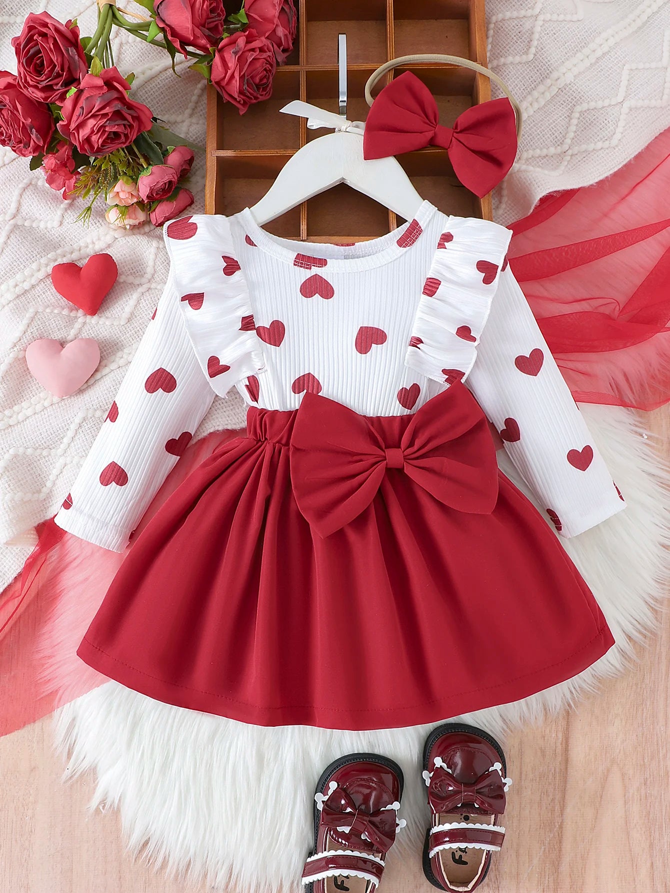 Adorable Baby Girl Valentine's Outfit