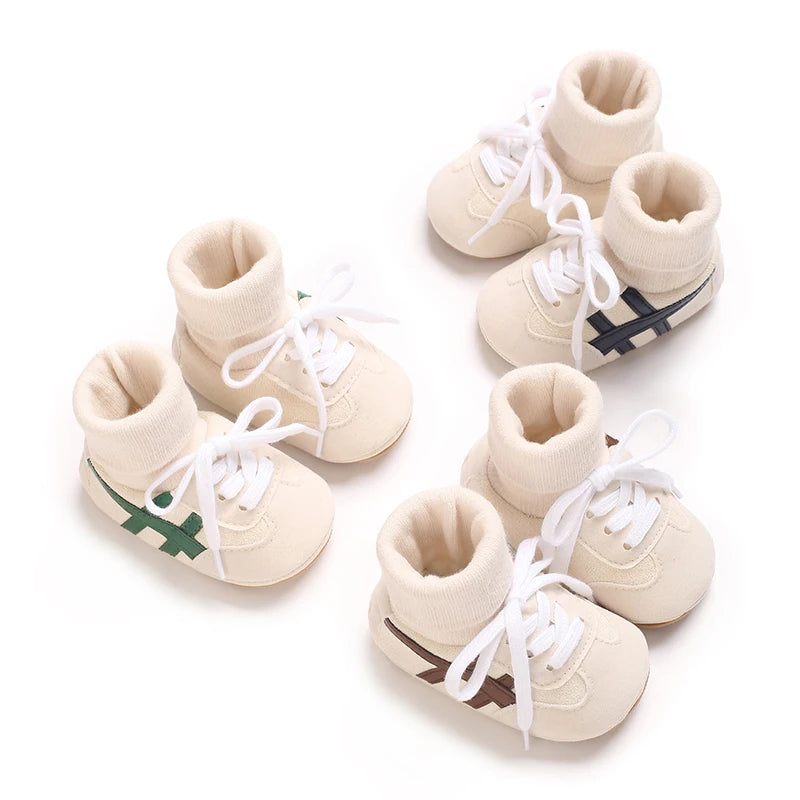Cozy Baby Sneaker Socks shoes for First Walkers | Non-Slip Soft Sole Shoes