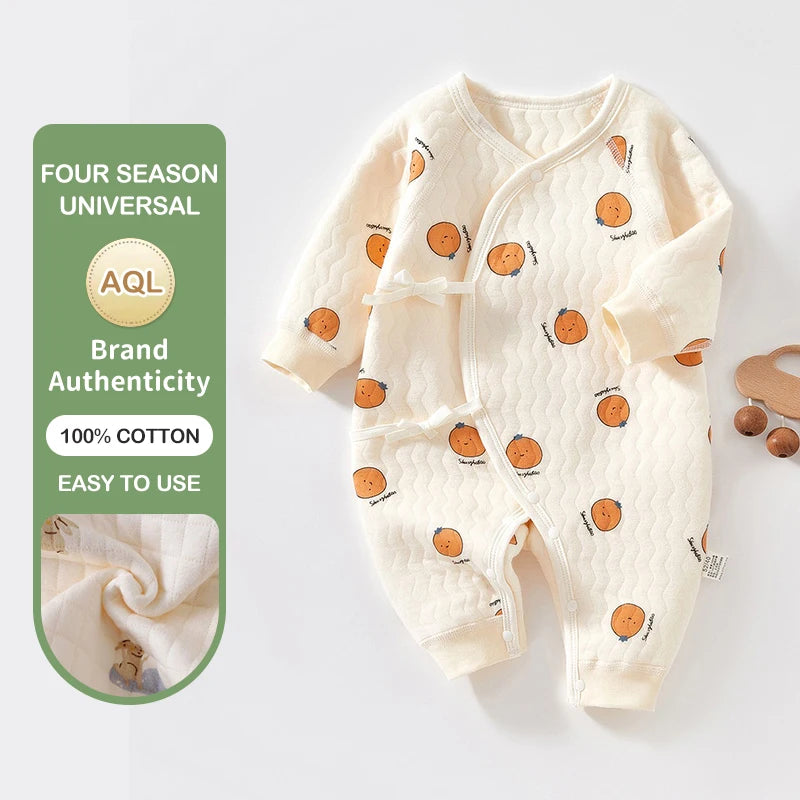Newborn Cotton Romper Pajamas | Soft Bear Print Baby Sleepwear Onesie  | One-Pieces