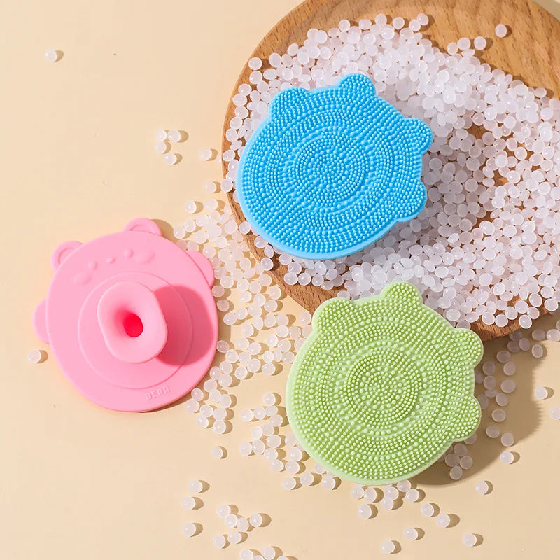 Silicone Baby Scalp Shampoo Brush – Soft Bath & Cradle Cap Massager