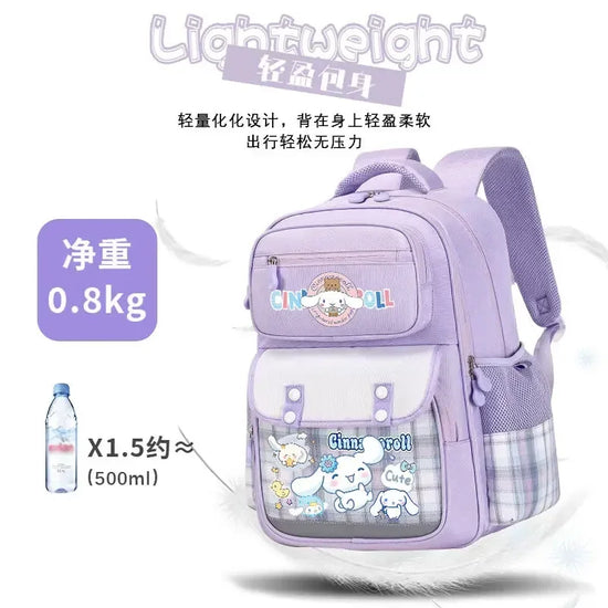 Kids Anime Backpacks for Children Kawaii Toys Large Capacity Girls Cute Lightweight Spine-Protective Backpack