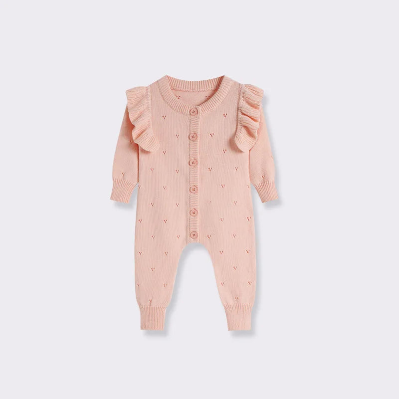 Newborn Knit Romper | Soft Cozy Baby Outfit