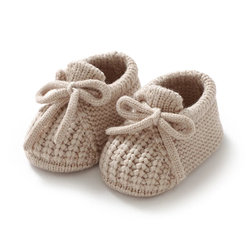 Knitted Newborn Baby Shoes – Warm First Boots for Infant Boys & Girls