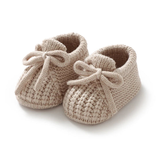 Knitted Newborn Baby Shoes – Warm First Boots for Infant Boys & Girls