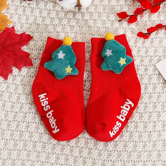 Baby Christmas Socks – Cute Santa, Reindeer & Holiday Designs | MGK & Co