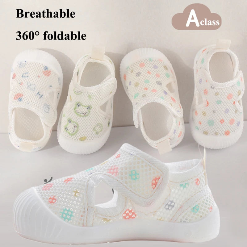 Baby Velcro Sandals | Mesh Soft Sole Summer Shoes