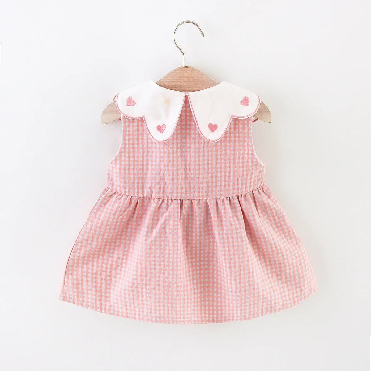 Baby Girl Pink Gingham Dress with Bag | Cute Summer Toddler Outfit Set