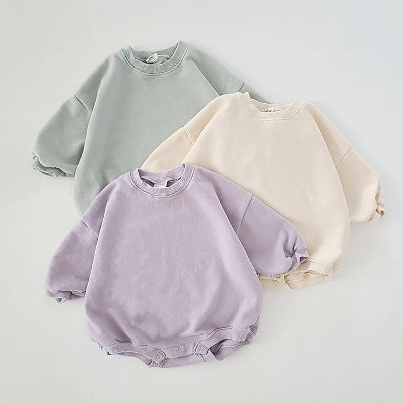 Unisex Baby Sweatshirt Romper