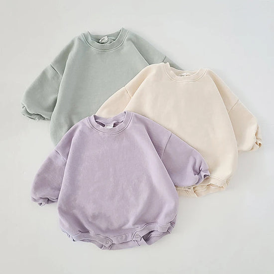 Unisex Baby Sweatshirt Romper
