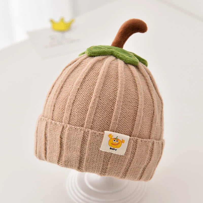 Baby Pumpkin Knit Hat  Cute Fall & Halloween Beanie for Newborns & Toddlers