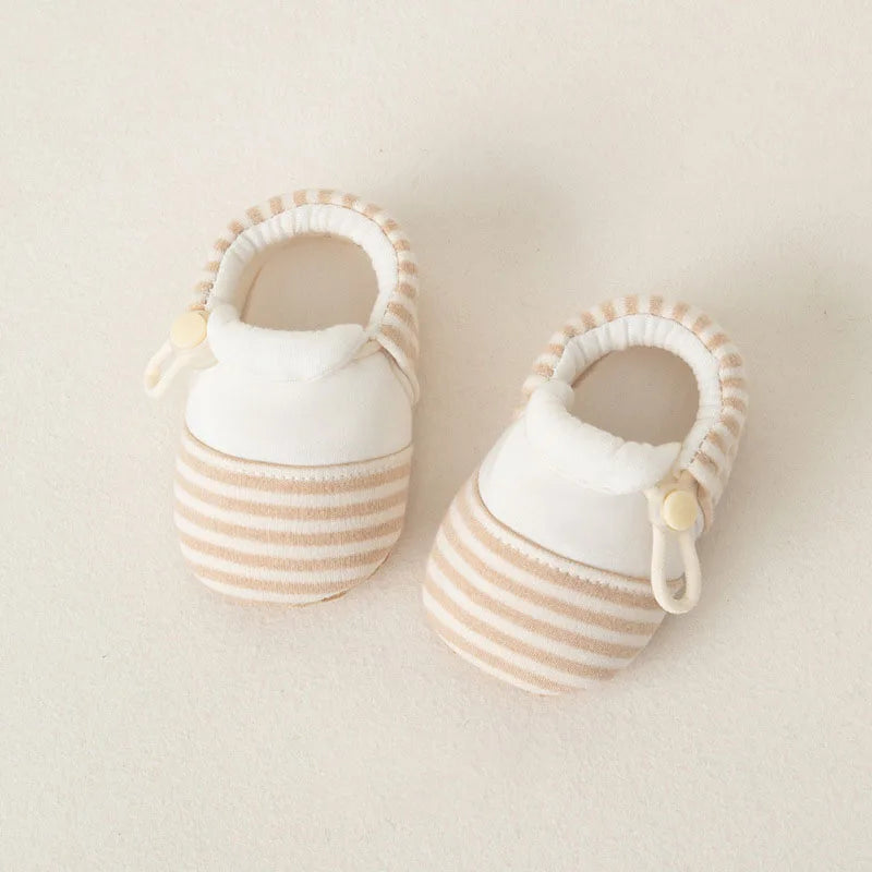 Baby Soft Sole Shoes | Foldable Non-Slip First Walker Booties | Infant Indoor Shoes (0–18 Months)