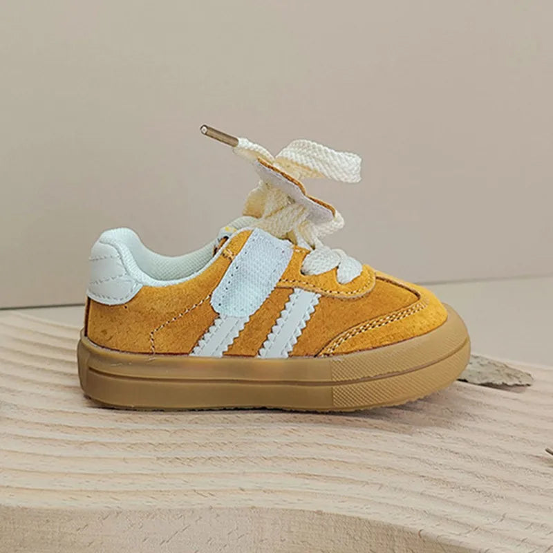 Leather Toddler Kids Sneakers | Outdoor Retro Baby Sneakers Soft Sole shoes
