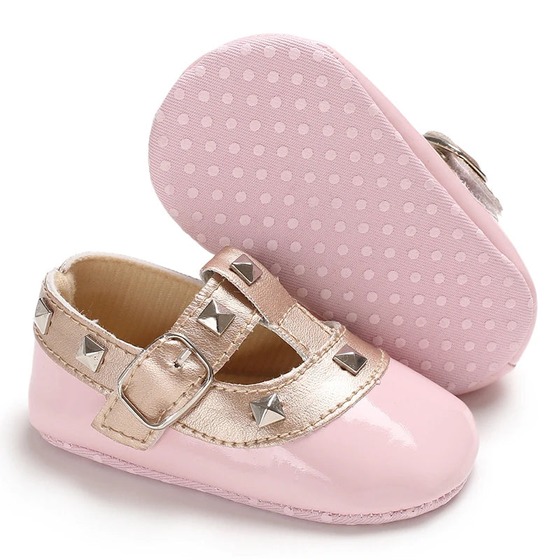 Baby Girl Pink Shoes | Soft Sole First Walker Toddler Shoes