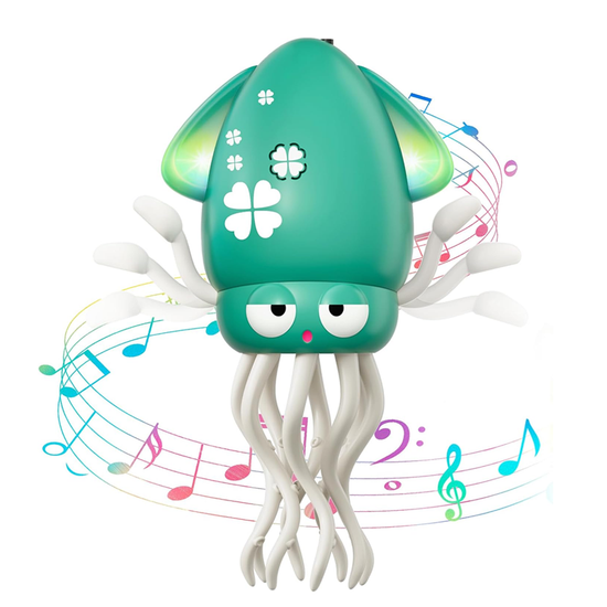 Electric Dancing squid toy – Musical Light-Up Squid for Kids, Babies & Pets