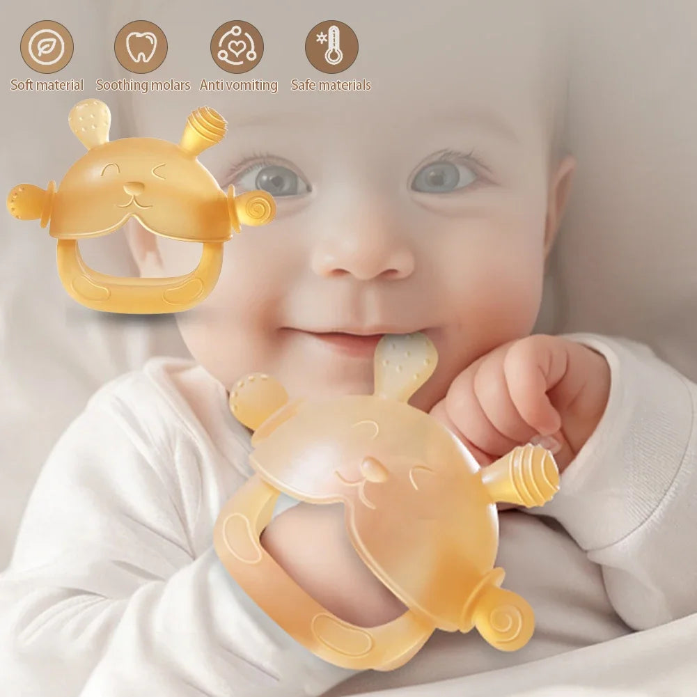 Baby Silicone Bear Teether | BPA-Free Sensory Teething Toy for Infants