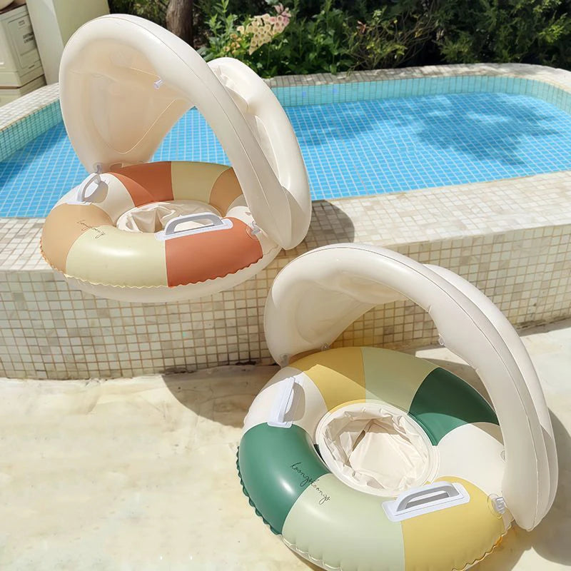 Baby Swim Float with Canopy | Infant Pool Float & Sun Shade