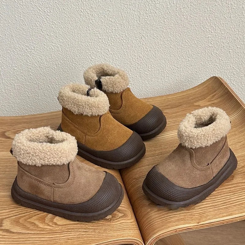 Baby Winter Boots – Warm Fleece-Lined Non-Slip Ankle Boots for Infants & Toddlers