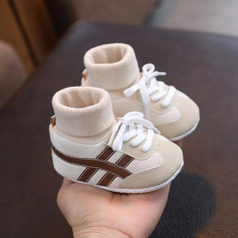 Cozy Baby Sneaker Socks shoes for First Walkers | Non-Slip Soft Sole Shoes