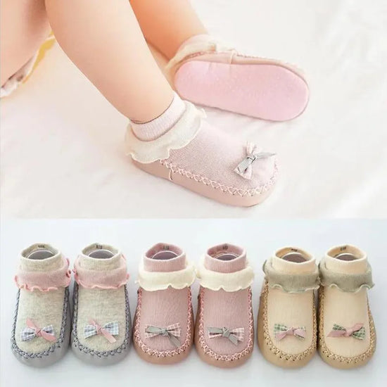 Non-slip Cotton Baby Girl Socks Shoes