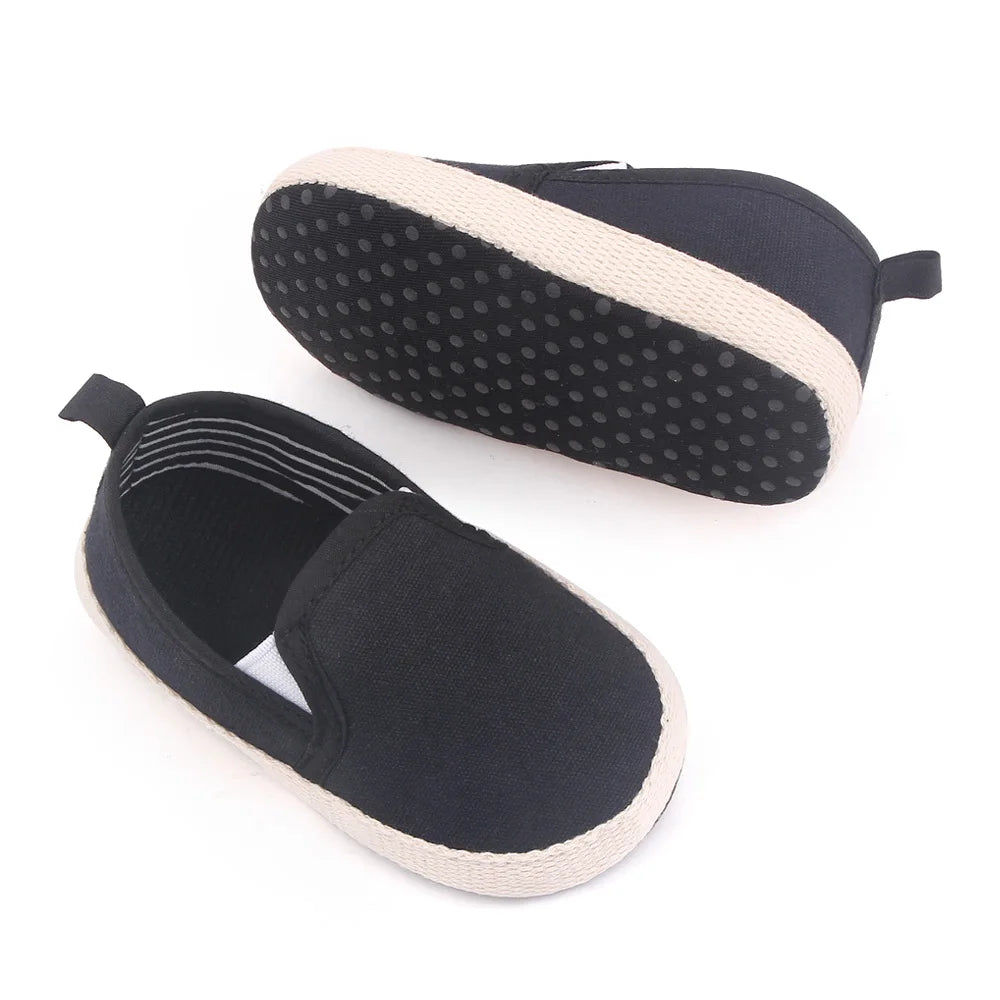 Baby Slip On Canvas Shoes | Soft Sole Toddler First Walker Sneakers