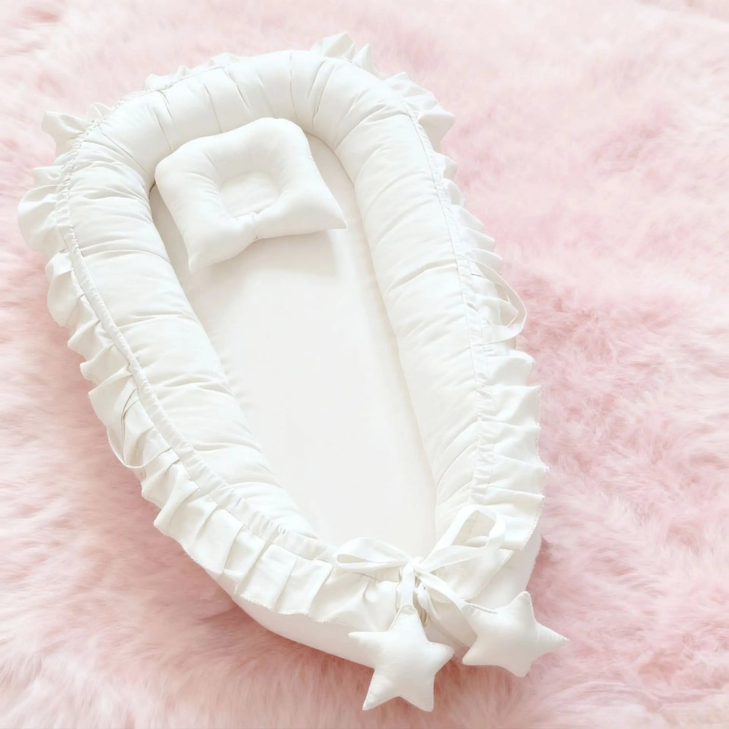 Baby Nest Lounger | Portable Newborn Baby Nest Bed & Sleep Cushion