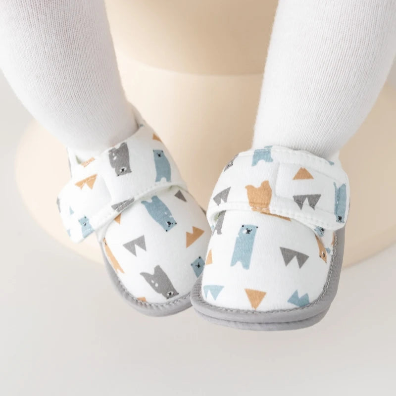 Printed Cotton Soft Sole baby shoes