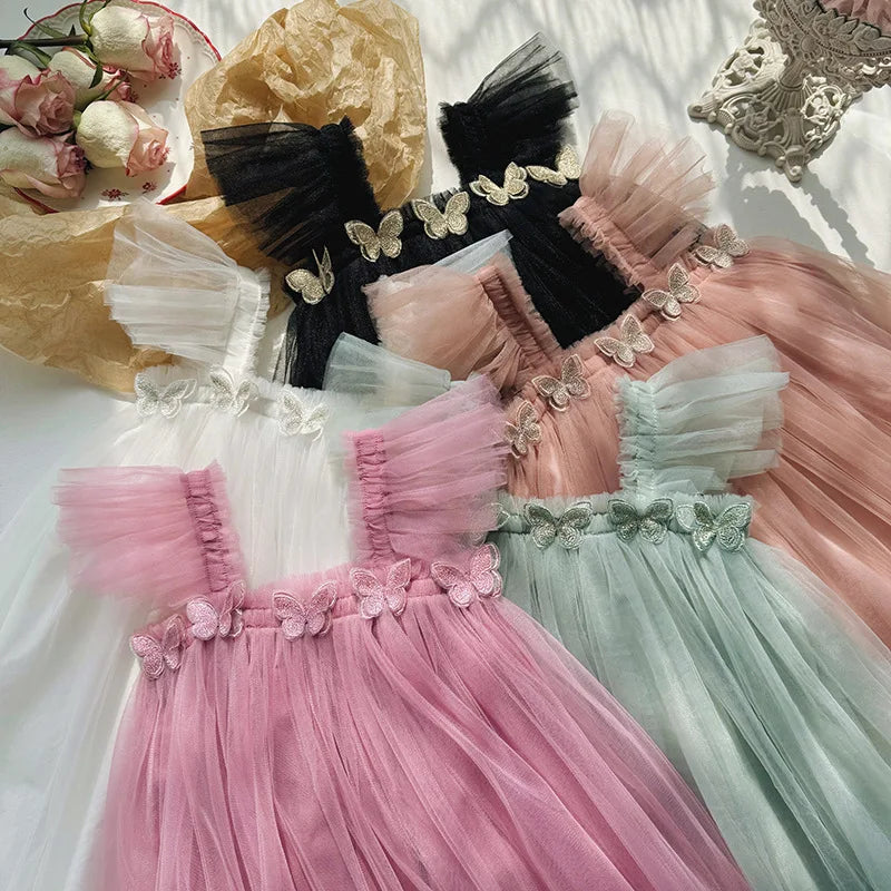 Elegant Butterfly Tulle Dress