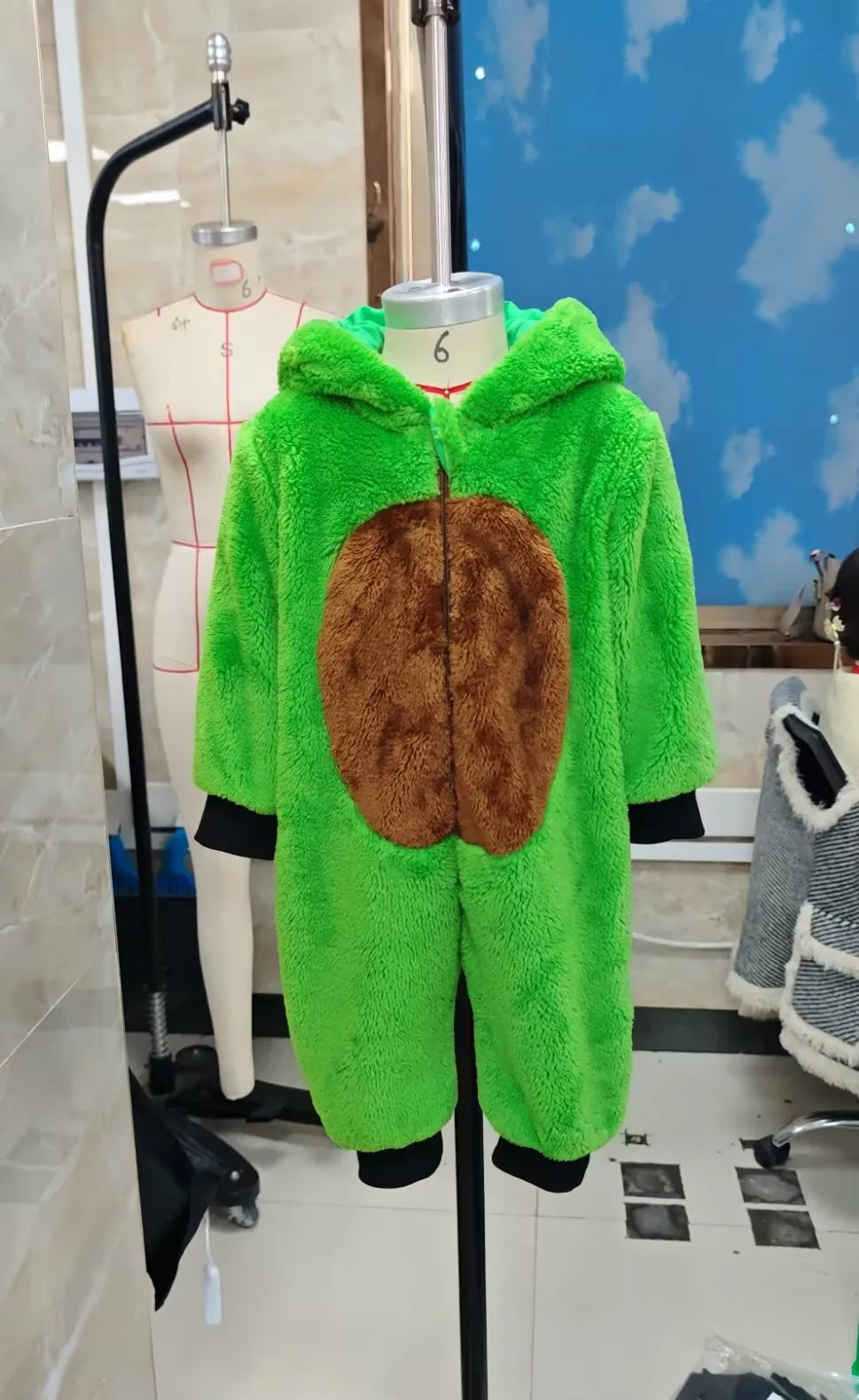 Baby Dinosaurs/Ladybugs Costumes Romper Adorable Halloween Animal Long Sleeve Hooded Zipper Jumpsuit for Party Wear