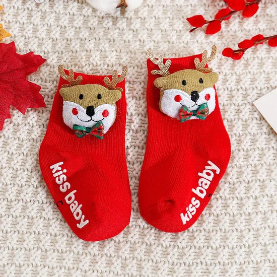 Baby Christmas Socks – Cute Santa, Reindeer & Holiday Designs | MGK & Co