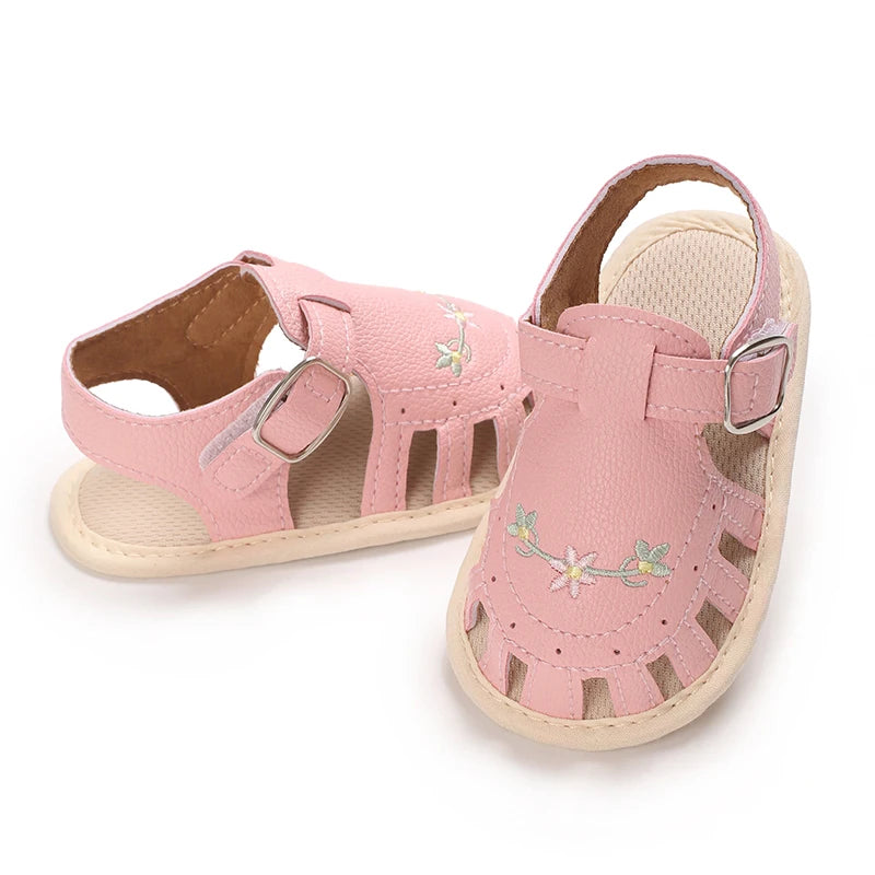 Baby Girl Pink Shoes | Soft Sole First Walker Toddler Shoes