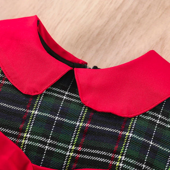 Girls Plaid/Tartan Holiday Dress