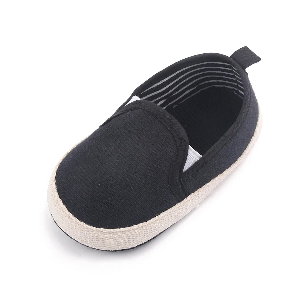 Baby Slip On Canvas Shoes | Soft Sole Toddler First Walker Sneakers