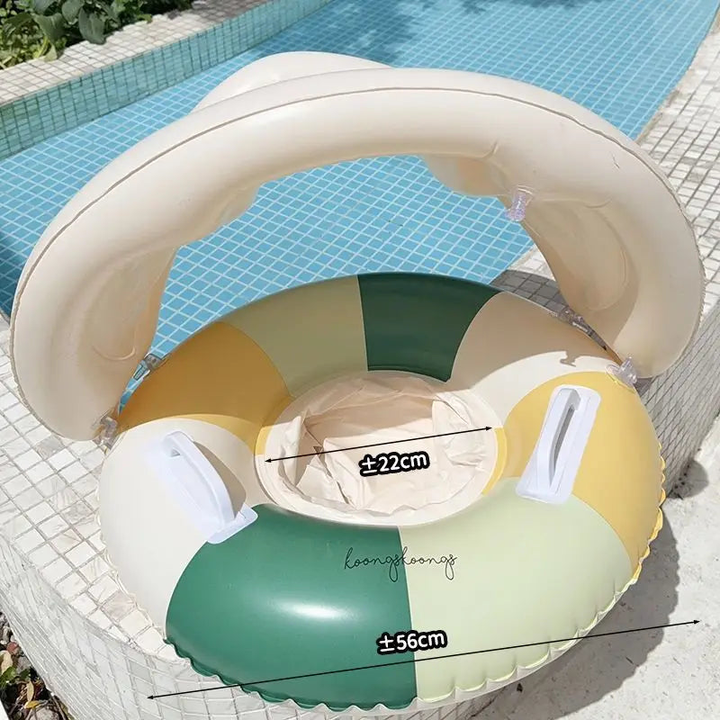 Baby Swim Float with Canopy | Infant Pool Float & Sun Shade