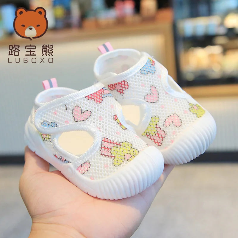 Baby Velcro Sandals | Mesh Soft Sole First Walker Shoes