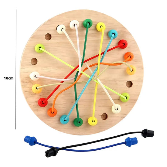 Kids Rope Knots Sensory Board Game | Logic & Strategy Puzzle Toy