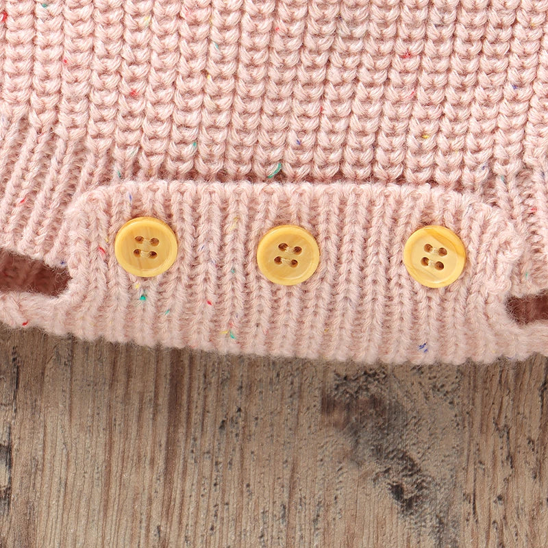 My First Easter Baby Bodysuit with Bunny Ear Hat | Knit Baby Romper Set | Newborn Easter Outfit 0-12M