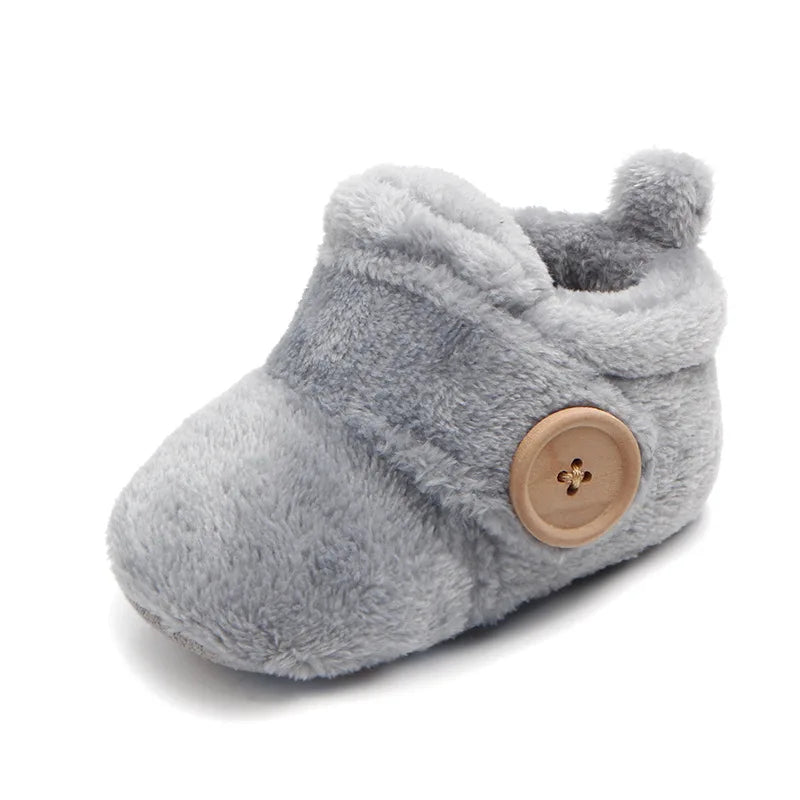 Cute Baby Girl Boy Casual Shoes Warm Plush Mutilcolor Lovely Soft Soled Walking Shoes Fashion Design Infant Shoes First Walkers