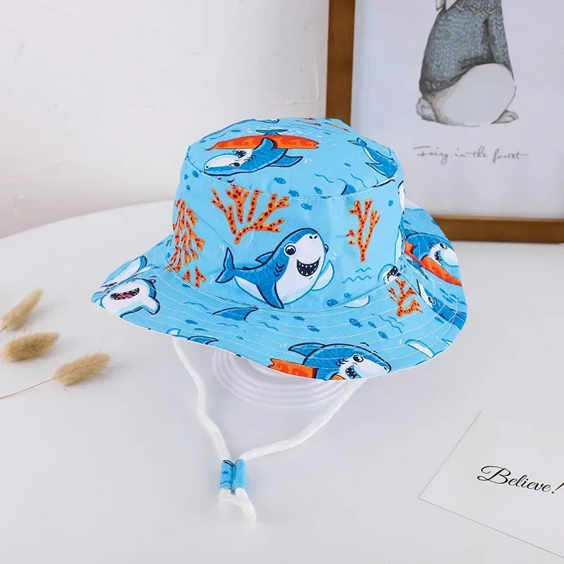 Summer Baby Panama Hat – Cartoon UV Sun Hat for Boys & Girls (Toddler Bucket Cap)