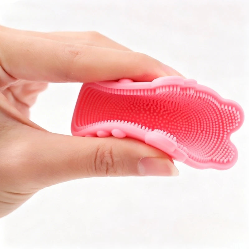 Silicone Baby Scalp Shampoo Brush – Soft Bath & Cradle Cap Massager