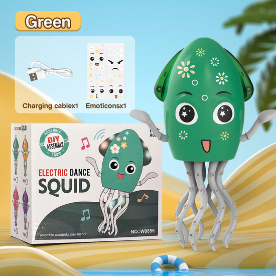 Electric Dancing squid toy – Musical Light-Up Squid for Kids, Babies & Pets