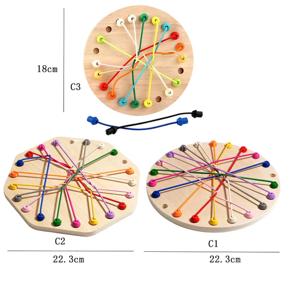 Kids Rope Knots Sensory Board Game | Logic & Strategy Puzzle Toy