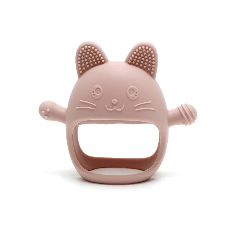 Food Grade Baby Silicone Gloves Teether Soys Pacifiers Kids Teething Toys Newborn Dental Care Gums Molar Stick Baby Items
