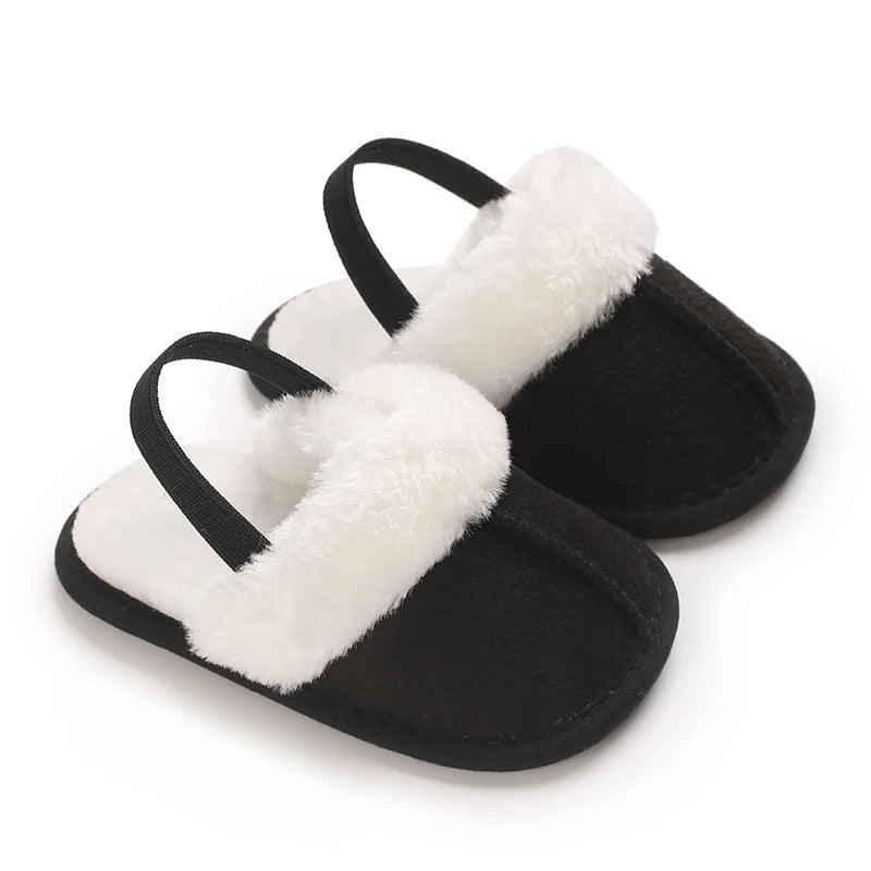 Cozy Baby Winter slippers – Soft Suede Infant Shoes with Warm Fur Lining