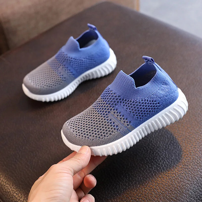 Breathable Kids Knit Sneakers | Lightweight Slip-On Walking Shoes for Toddlers